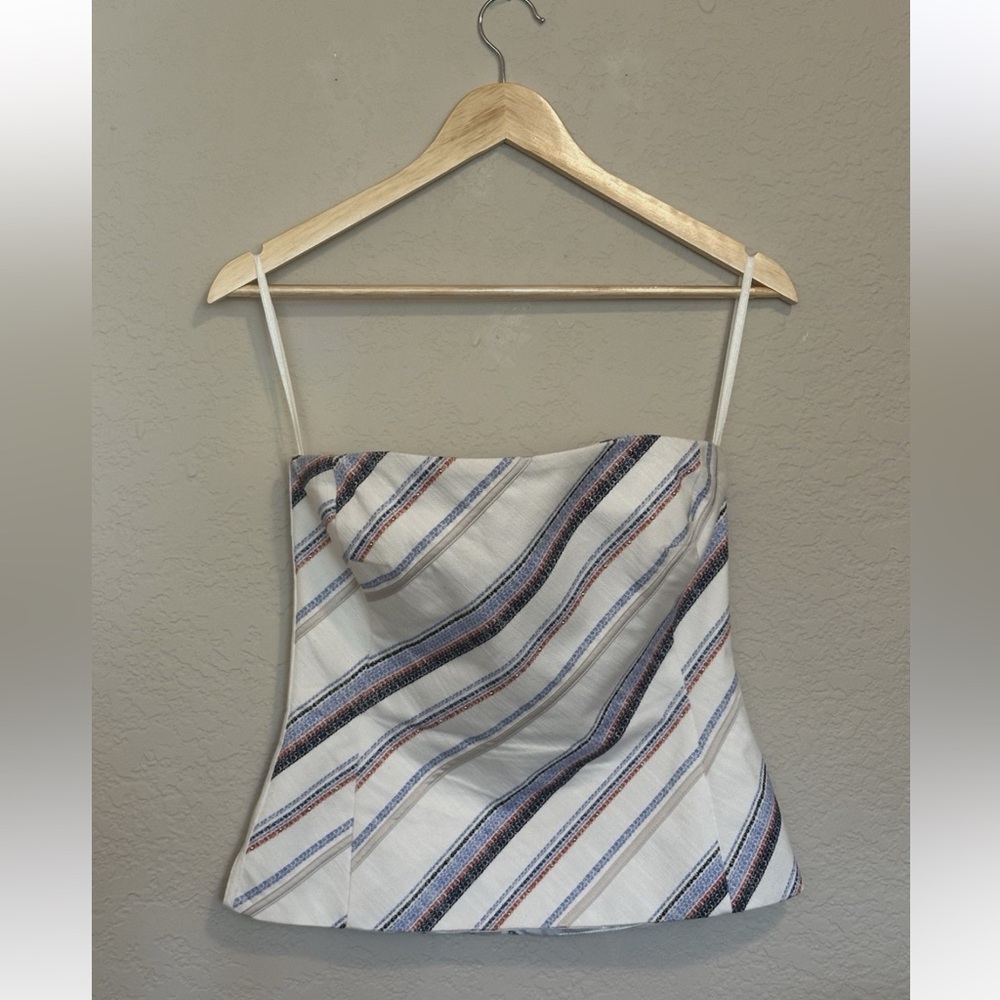 White House Black Market Strapless Striped Bustier Top – Size 4